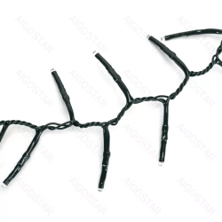 Niskonapięciowe zewnętrzne lampki choinkowe sznur 200led Ciepła biel 5m+3